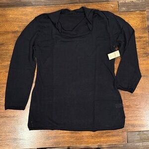 NWT! Coldwater Creek Cowl Neck Tunic • Black • Women’s Size: XL